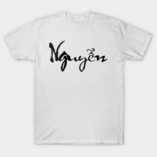 Nguyen Viet Last Name Calligraphy Art T-Shirt